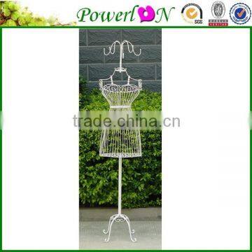 Discounted New White Metal Person Shape Antique Standing Coat Rack Garden Decoration For Patio Backyard J11M TS05 X00 PL08-5817