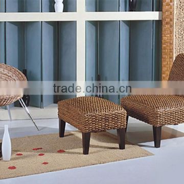 Relax chair with stool with water hyacinth material - wholesale manufacture