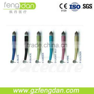 Colourful dental high speed handpiece turbines