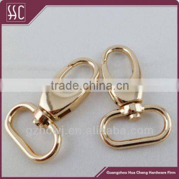 Hot Selling High Quality Alloy Light Gold Handbag Swivel Snap hook