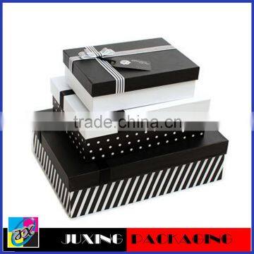 High Quality Black and White Striped Gift Box