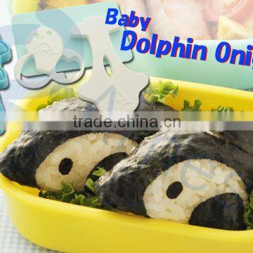 japanese kids cooking utensils decoration cookware gift lunch box bento cook tool rice ball molds set baby dolphin onigiri