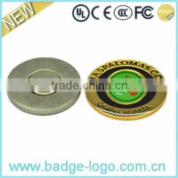 round cheap customized golf ball markers