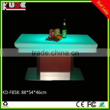 LED Furniture KD-F858 LED plastic square table with remote control