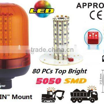E-MARK SMD Flash Warning Light, ECE MARK SMD Rotating Warning Beacon (SR-BL-503S-3) Europe DIN Mount LED Beacons, 3 Functions