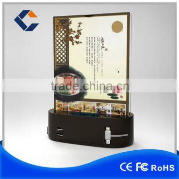 Led Menu Holder Power Bank 2016