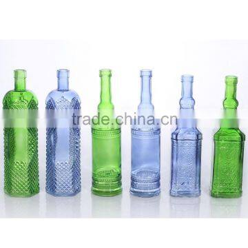 Hot sale Special Design Colourful Different Shape Glass Oil Bottle