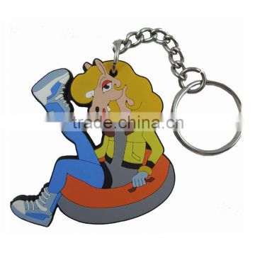 racing car custom 3d key pvc chain