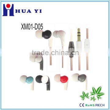 2015 mobile phone accessorries 3.5mm connectors stereo earphone