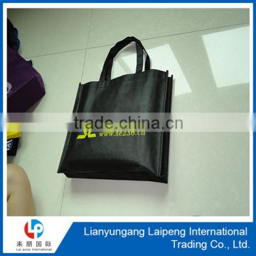 2015 black recyclable non woven shopping bag