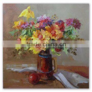 ROYI ART handmade Flower Canvas Painting hot sell in Italy