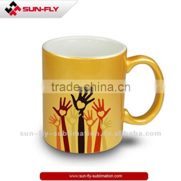 Sublimation Ceramic Golden/Silver Mug 11oz (SFS-MG19A/SFS-MG19B)