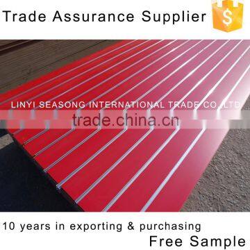 China 1220*2440*15mm Melamine Mdf Slot Board With Aluminium Strip photo-5