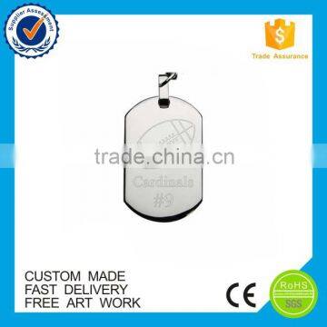 Promotional Zinc Alloy Debossed Logo Custom Engraving Metal Dog Tag photo-3