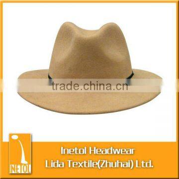 adult structured felt cap