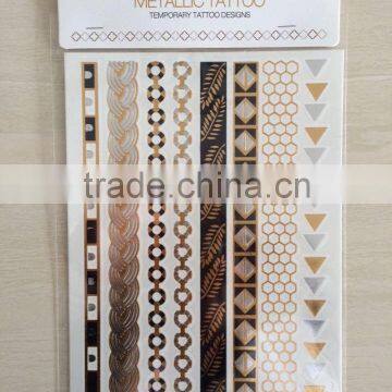 A5 Size New Design Tattoo Glitter Metallic Temporary Tattoo photo-2
