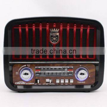 Solar panel charger USB TF card MP3 player, portable FM AM SW 3 band Radio, radio with flashlight