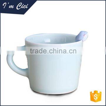 Wholesales custom white sublimation coffee ceramic cups with handle CC-C047