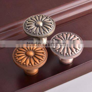 Antique Bronze Black Modern round Zinc Alloy bedroom Furniture Hardware Cabinet Kitchen handles