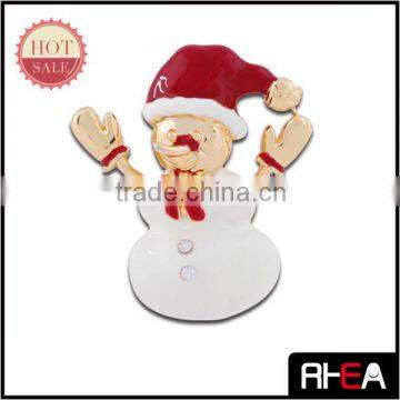 2015 Western Design Fashion Christmas Snowman Brooch Jewelry