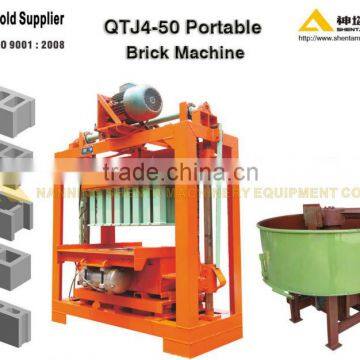 QTJ4-50 movable block making machine manual block machine price