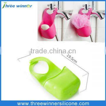 Slid bar Silicone hanging soap holder shower soap holder