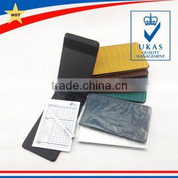 Foldable Crocodile Leather Golf Score Card Holder photo-4
