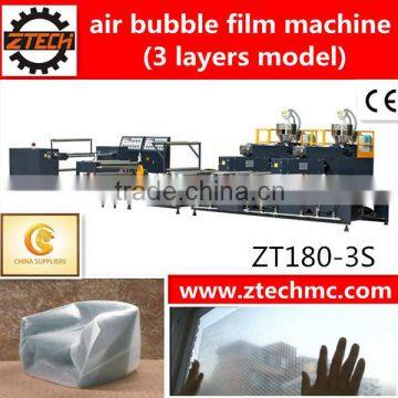 Plastic ZT180-3S Protective Packing LDPE Air Bubble Film Machine With High Technology