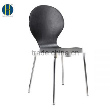 HY 3014 Colorful High Quality Plywood Promotional Stackable Chair for Dining Room