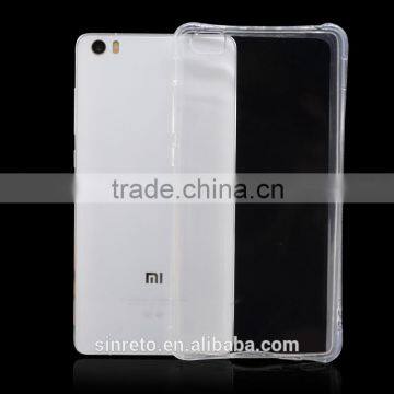 Shockproof Phone Transparent Silicone Case Security Airbag Anti-knock Cover Case For Xiaomi M5 photo-3
