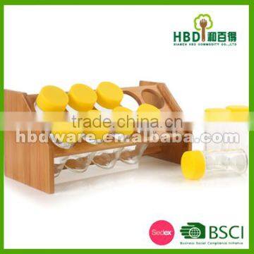Spice Jar With Bamboo Rack Wholesale photo-4