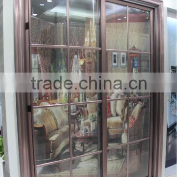 Aluminium Glass Lattice Sliding Door