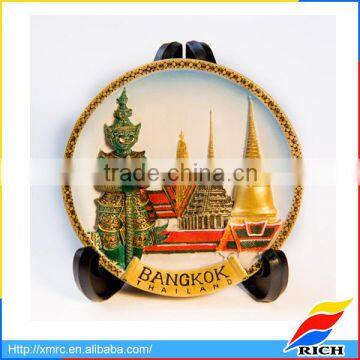 polyresin customized Thailand gift memorial modern art home wall plaque