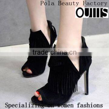 Elegant Summer Ankle Boots Sexy Ladies Sandals Fish Head Boot PF4374