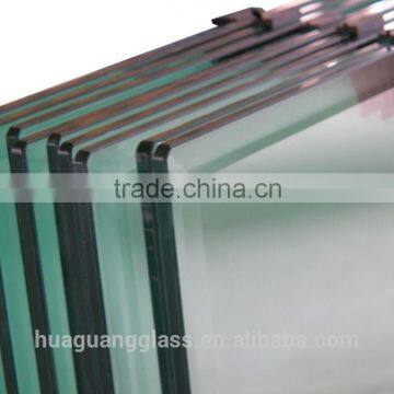 5mm Clear tempered glass with round angle