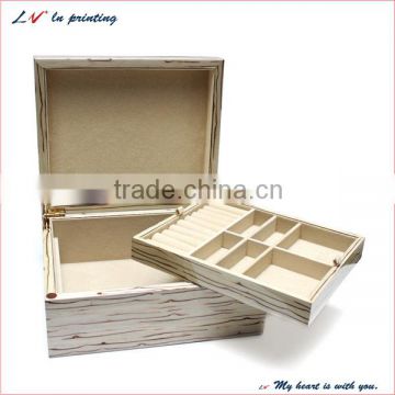 high quality custom luxury slap-up lining jewelry box,,custom foam inser box made in shanghai