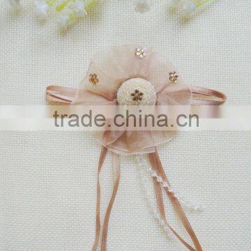 Wholesale fashion flower corsage with ribbon in stock