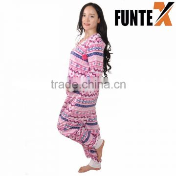 100% Polyester Micro Fleece Women Onesie Pajamas/Nightwear/Sleepwear