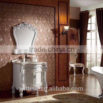 Hand Painted Rustic Bathroom Vanity Cabinet With Tops WTS1606 photo-2