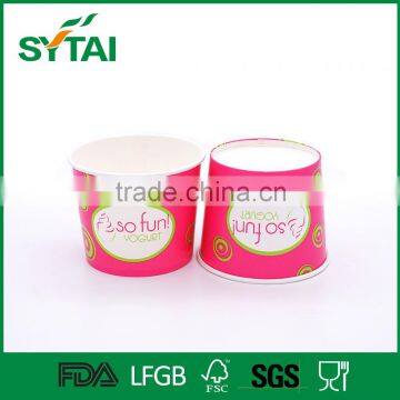 100ml-550ml Fashionable PE Coated Ice Cream Paper Cup for Cold Food