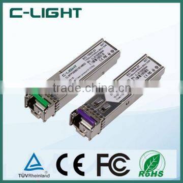 40km SMF BIDI Optical Transceiver For 1.25G 1000BX Ethernet