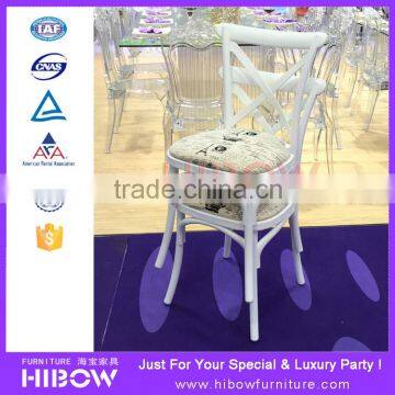 Stackable party chair cross back X back chair H011