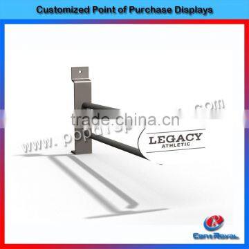 New fashion slatwall metal hook display hanger for clothes