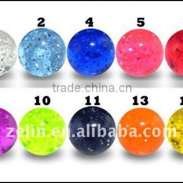 Charming UV & acrylic Glitter Balls accessories jewelry body piercing