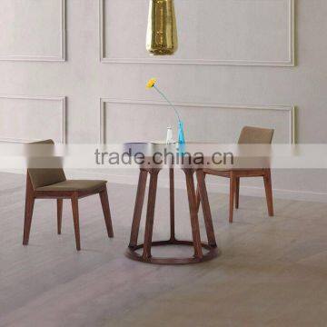 New model round wood dining table and chair for dining room