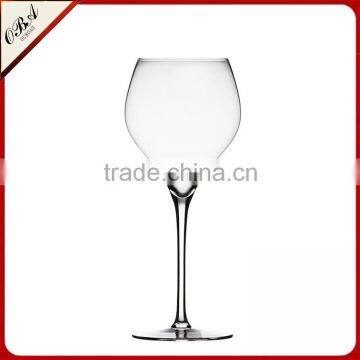 New design hot sale crystal 600ml wine glass drinkware stemware glass goblet