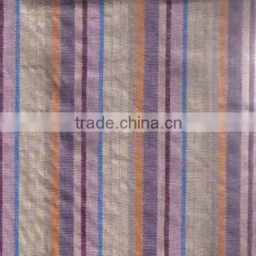 stripe linen viscose blended fabric