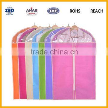 High Quality Low Price Plastic Fashionable Style Candy Color Clothes Cover Bag Garment Cover Bag Business Suit cover