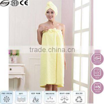 yellow lady cotton bath towel towels with elastic