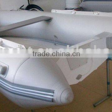 rigid rib fiberglass inflatable motor boat